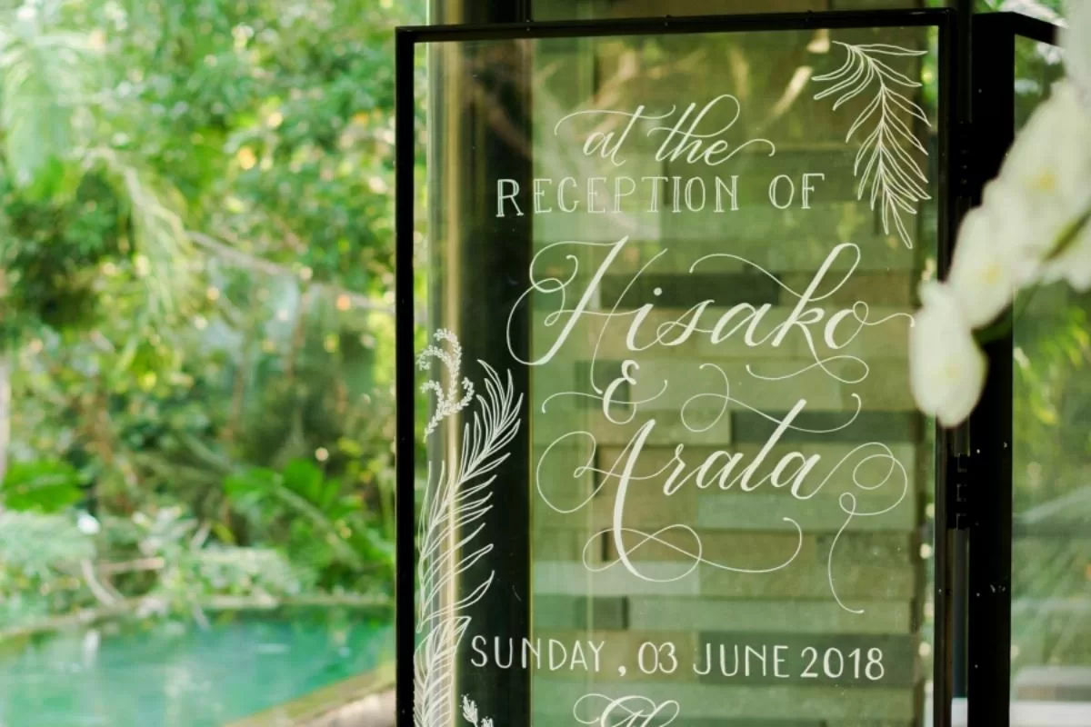 Welcome Board, bali wedding package, bali wedding venue, bali destination wedding, bali wedding planner, tirtha bali, wedding venue in bali, best bali wedding venue, exclusive bali wedding venue