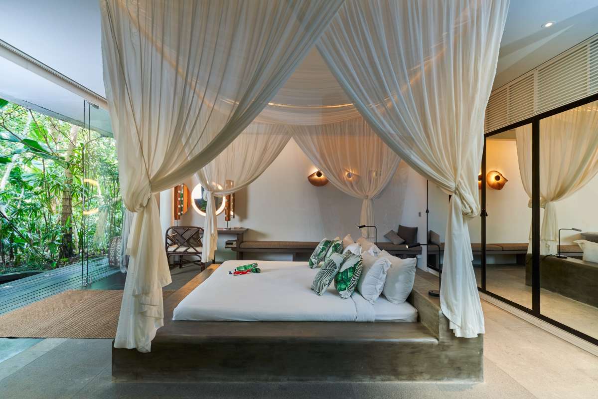 wedding day, master bedroom, Glass House by Tirtha, wedding villa, bali wedding package, bali wedding venue, bali destination wedding, best wedding venue in bali, Tirtha Bali wedding planner