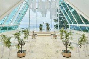 Green - Shade Elegance, one of the wedding venue decorations by hanamizuki for your dream bali wedding at tirtha bali