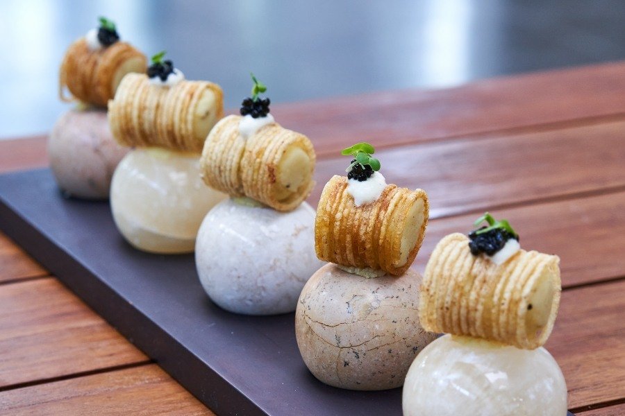 Potato Cigarette with Caviar