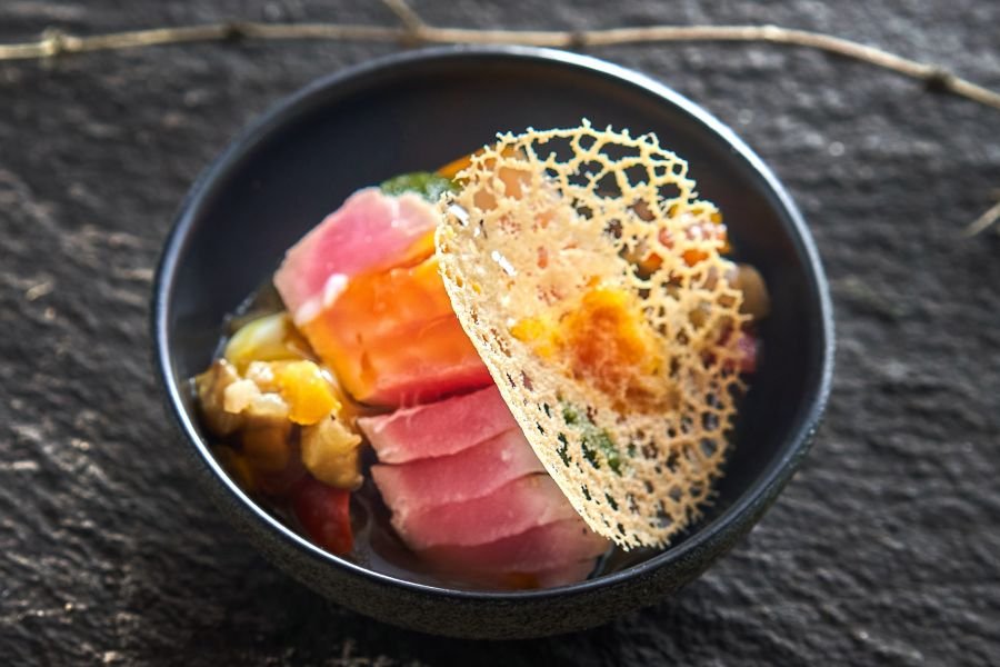 TUNA TATAKI. Japanese course reception menu for your wedding in Bali