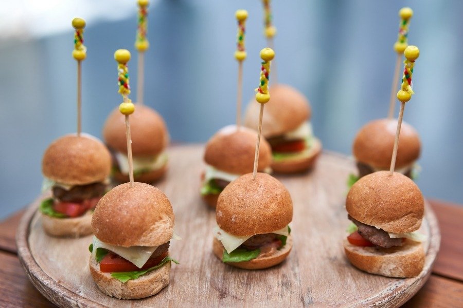 Mini Burger, for your wedding reception Canape at Tirtha Bali