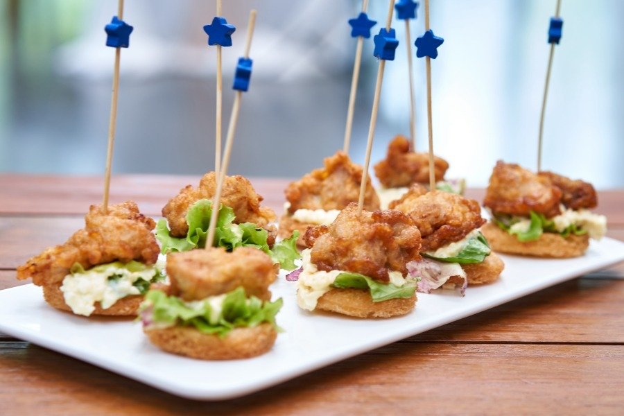 Enjoy Chicken NANBAN as canape on your Bali wedding with Tirtha Bali