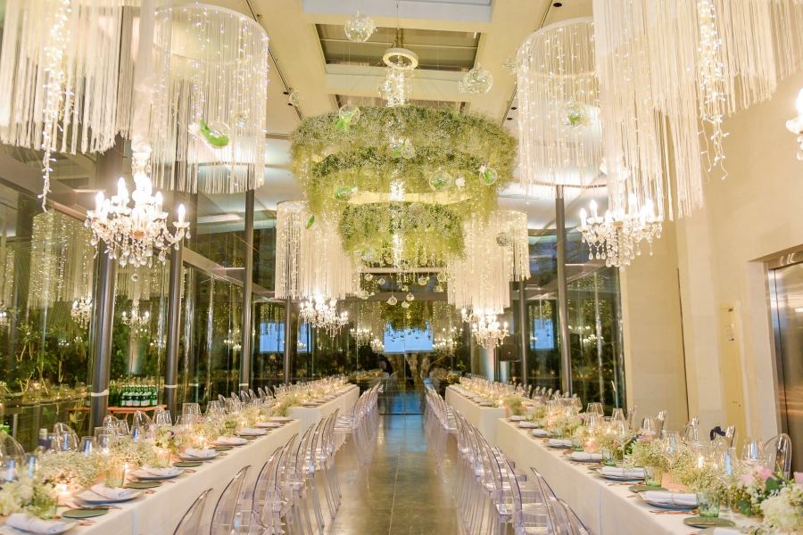 Tiered Chandelier in Baby’s Breath