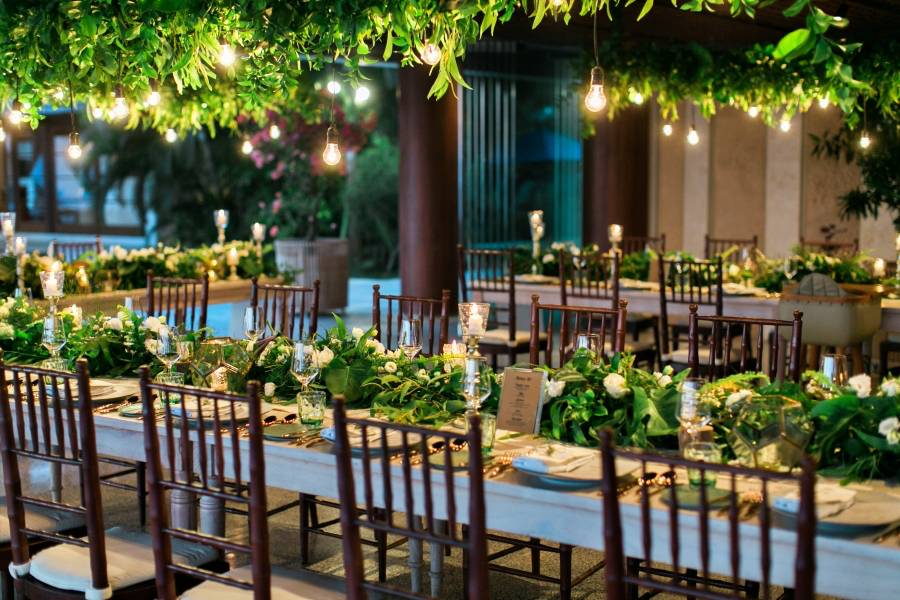 Lightbulbs with Greenery 6m
