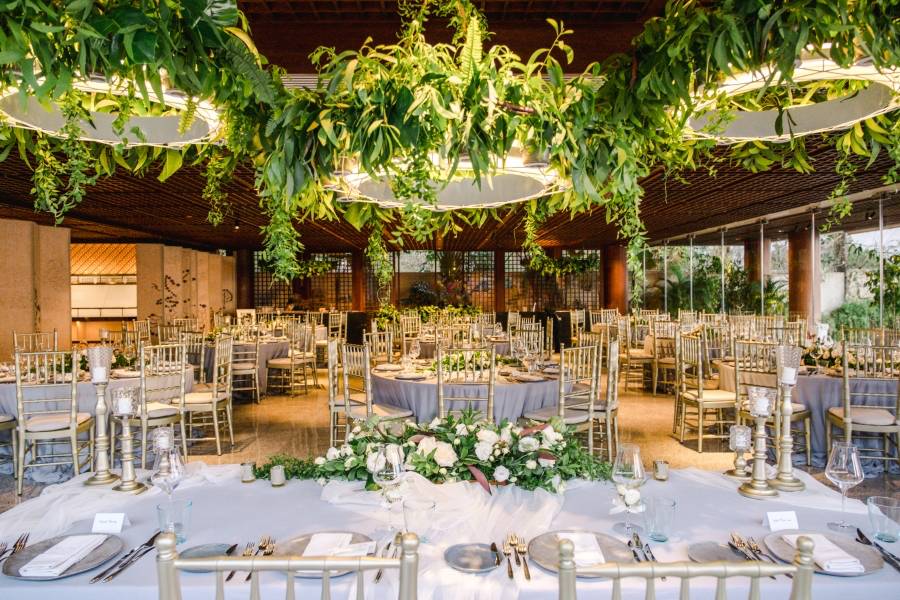 Trio Greenery Chandelier