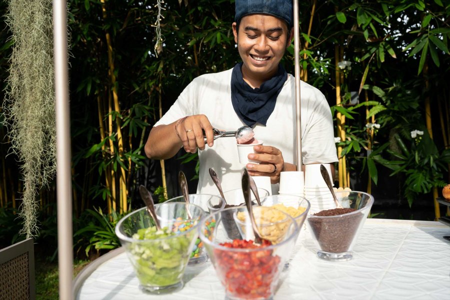 Ice Cream Bar, perfect menu for your Bali wedding