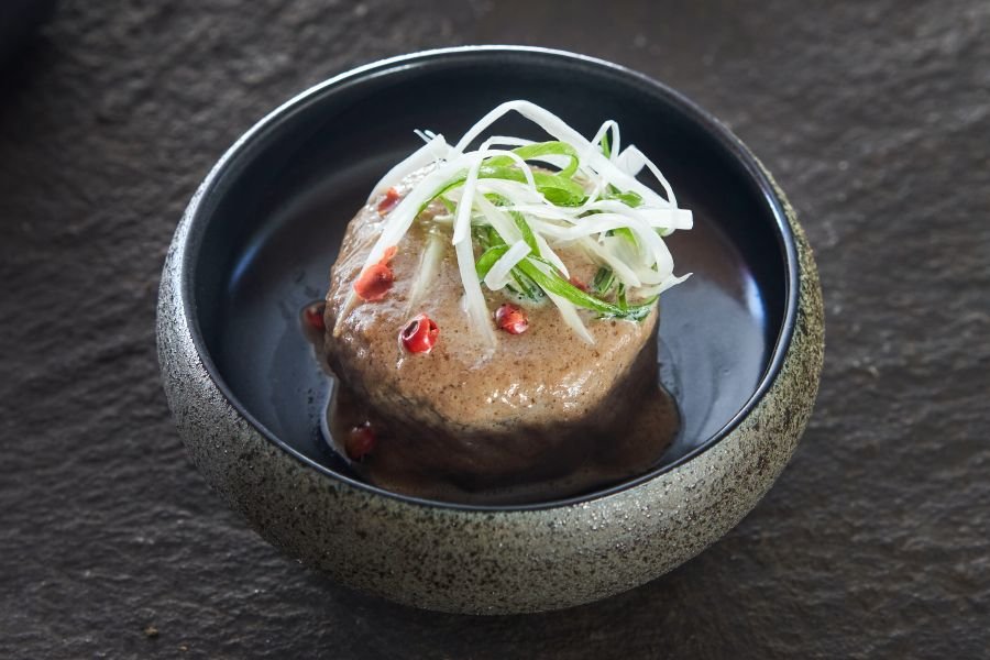 DAIKON ODEN, one of the hot appetizers menu at Tirtha Bali - exclusive wedding venues in Bali