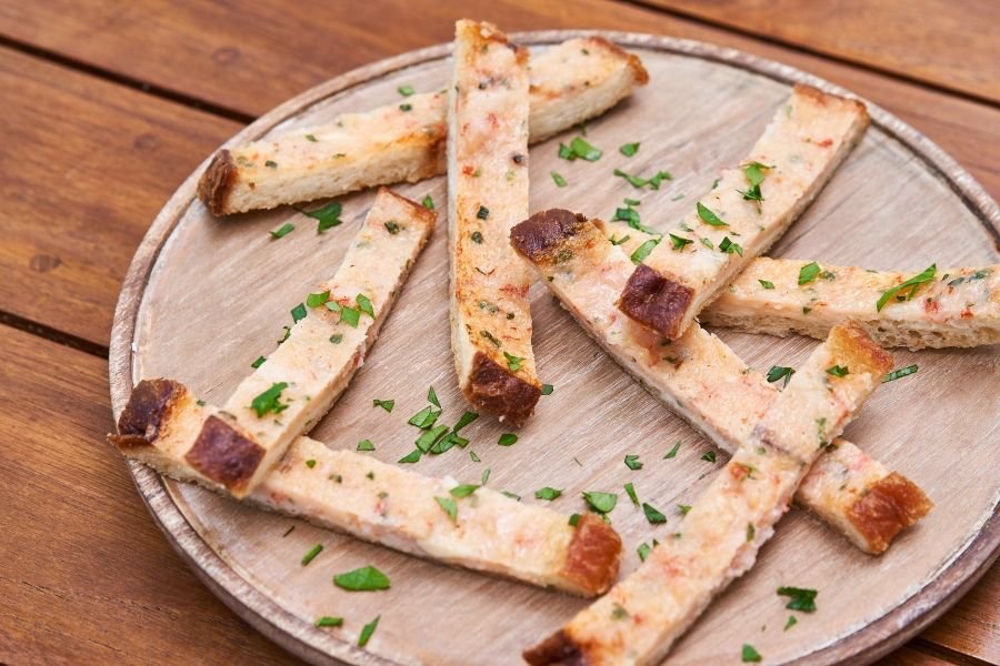 Deep Fried Prawn Bread