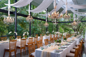 the plumeria room at glass house, one of the best bali wedding venues by tirtha bali