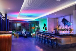 After Party Room for your Bali destination wedding at the Glass House by Tirtha