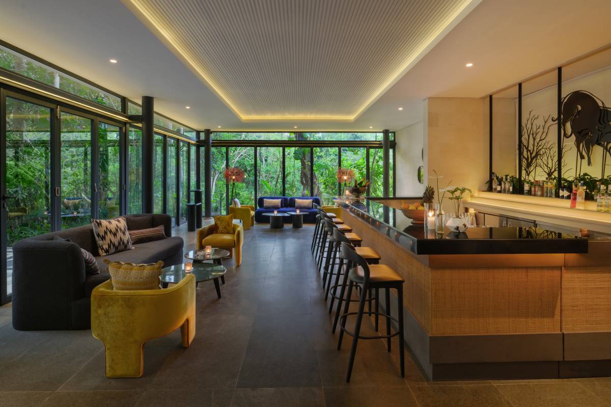 The after party room for wedding reception at the Glass House, our exclusive Bali wedding venue