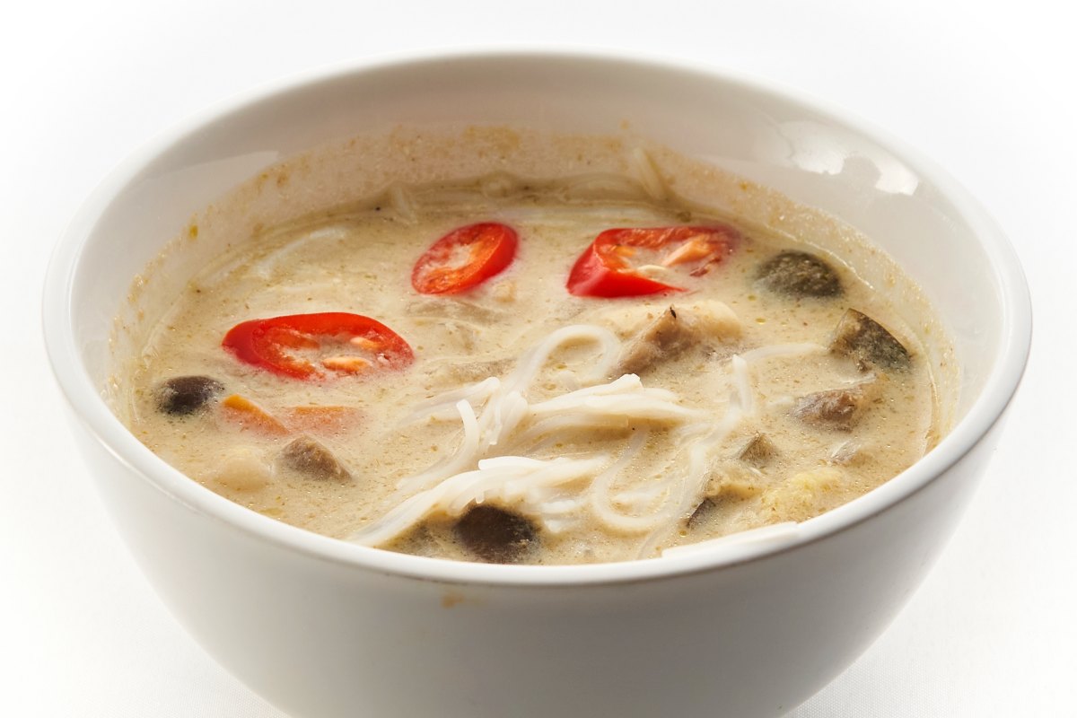 Thai Green Curry Soup Riice Noodle