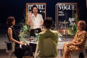 Chef Ryoichi Kano shares stories with guests during the Tirtha Dining omakase experience, adding a personal touch to the evening.