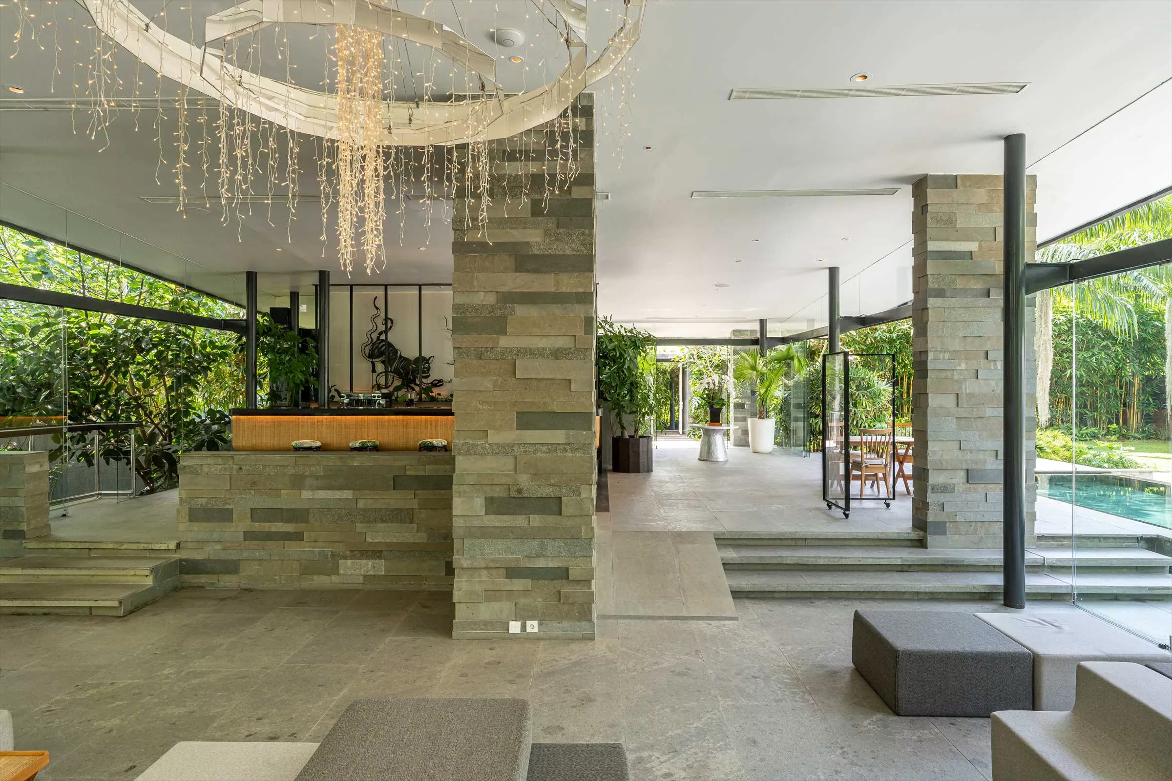 Lobby Lounge, Glass House by Tirtha, wedding villa, bali wedding package, bali wedding venue, bali destination wedding, best wedding venue in bali, Tirtha Bali wedding planner, wedding decoration, bali wedding, wedding bali