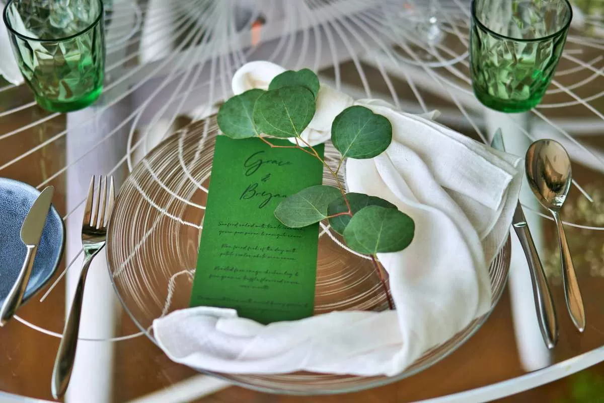 Place Card & Menu Card, intimate decoration, wedding decoration, hanamizuki, bali wedding package, bali wedding venue, bali destination wedding, best wedding venue in bali, Tirtha Bali wedding planner, bali wedding, wedding bali