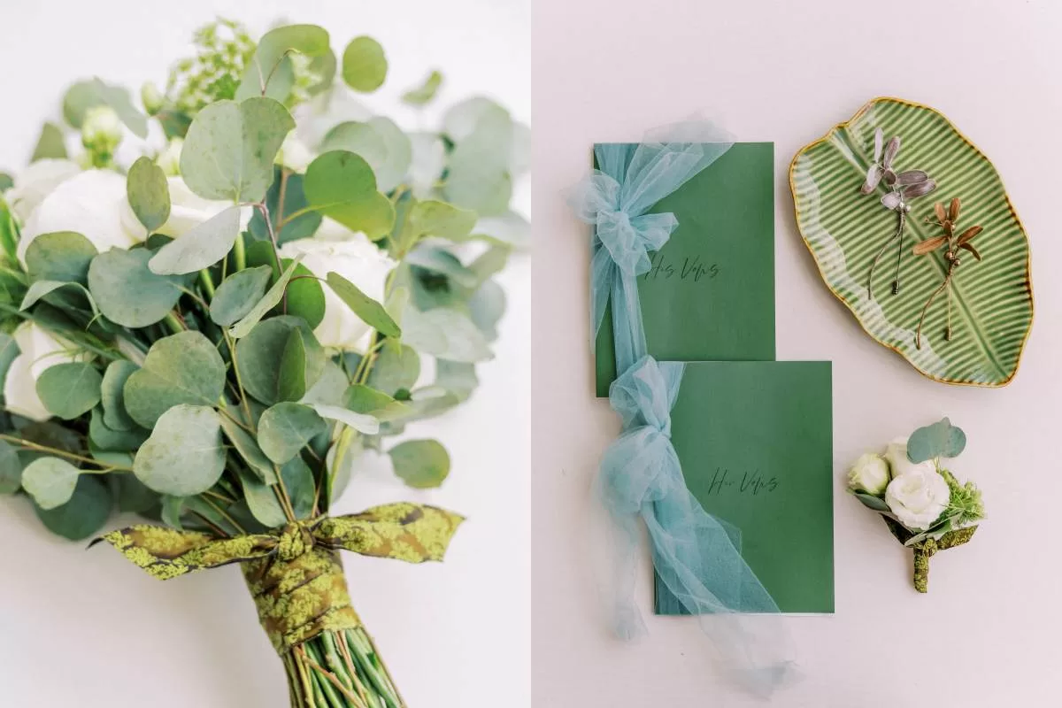 Bouquet & Boutonniere / Vow Book, intimate decoration, wedding decoration, hanamizuki, bali wedding package, bali wedding venue, bali destination wedding, best wedding venue in bali, Tirtha Bali wedding planner, bali wedding, wedding bali