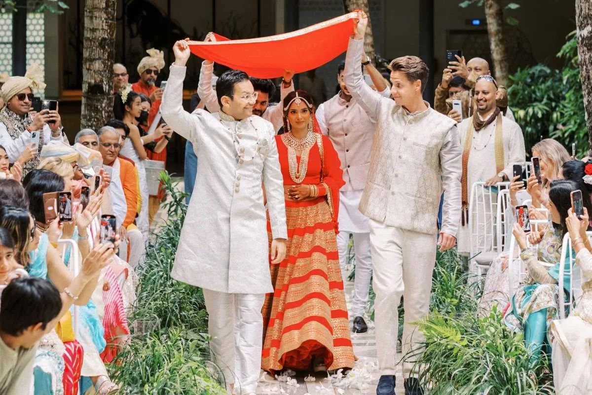Indian Hindu Wedding in Bali with Tirtha, wedding reception, arrival of the bride, all inclusive bali wedding package, bali wedding venue, bali destination wedding, best wedding venue in bali, Tirtha Bali wedding planner