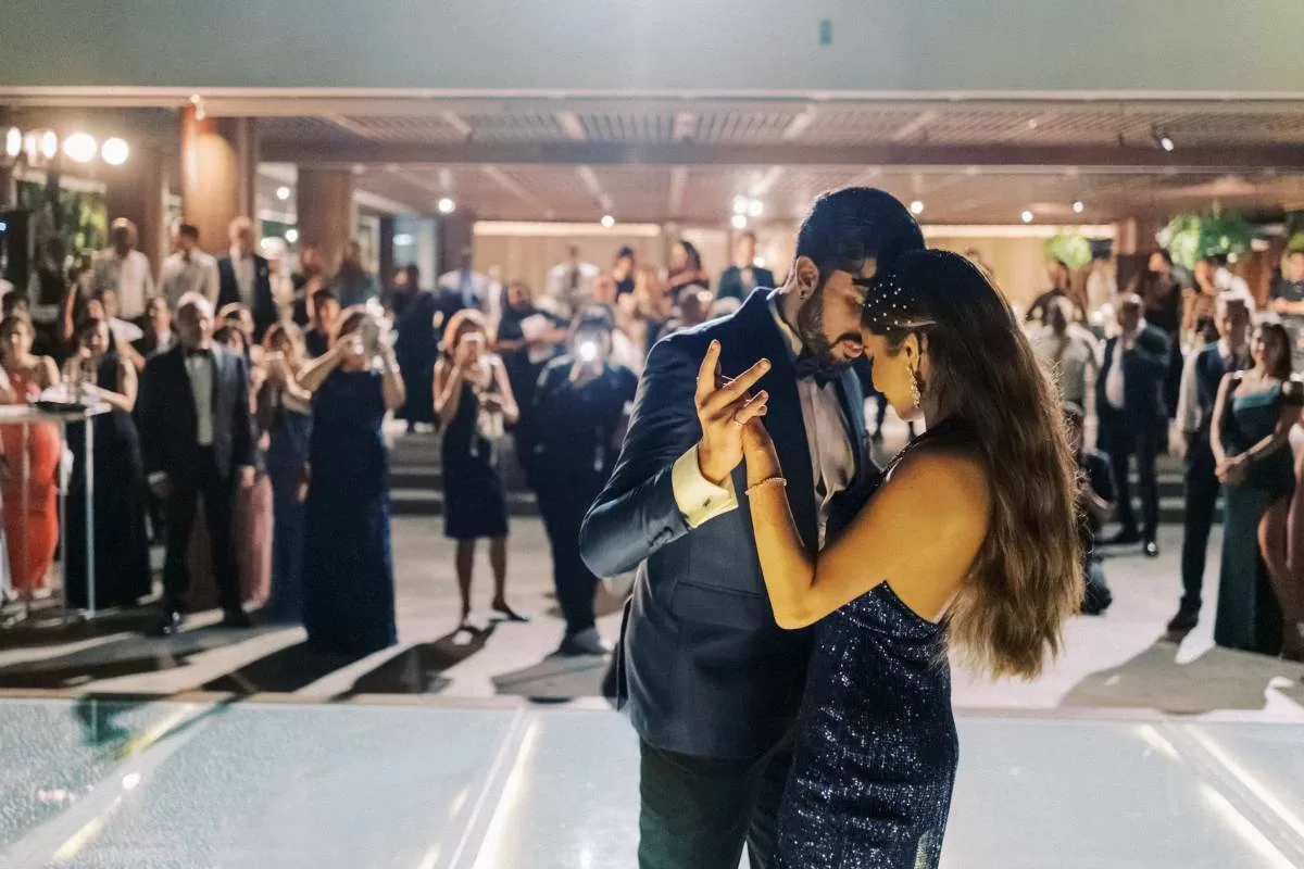 Indian Hindu Wedding in Bali with Tirtha, first dance, wedding reception, glass house by tirtha, all inclusive bali wedding package, bali wedding venue, bali destination wedding, best wedding venue in bali, Tirtha Bali wedding planner