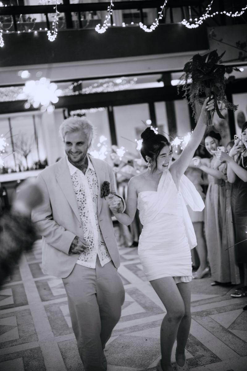 A magical wedding celebration as Akari & Michaljon dance beneath the lights at their Tirtha Bali after party.