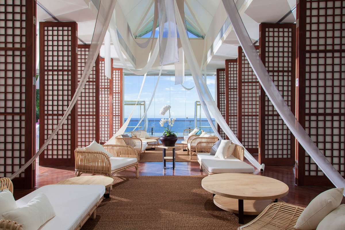The Heaven Room at Tirtha Uluwatu, available for luxury wedding venue hire in Bali.
